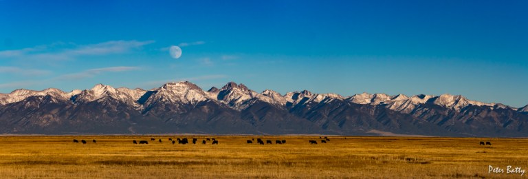 San Luis Valley moon rise 1500