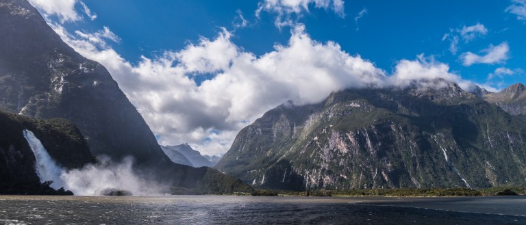 Milford Sound waterfall 3